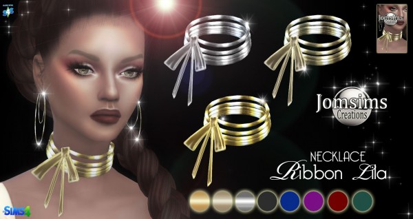  Jom Sims Creations: Ribbon Lila necklace