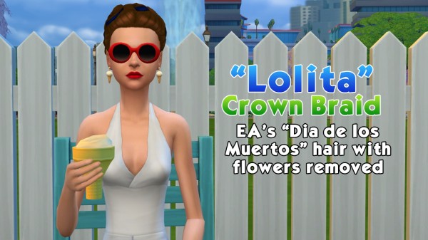  Mod The Sims: Lolita   style Crown Braid by 1gboman
