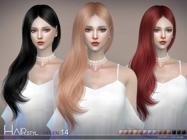  The Sims Resource: S club hair Helen n14