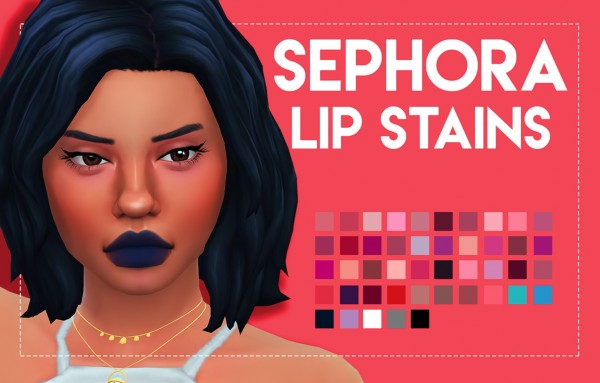  Simsworkshop: Sephora Inspired Lip Stains by  Weepingsimmer