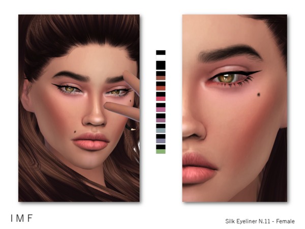  The Sims Resource: Silk Eyeliner N.11 by IzzieMcFire