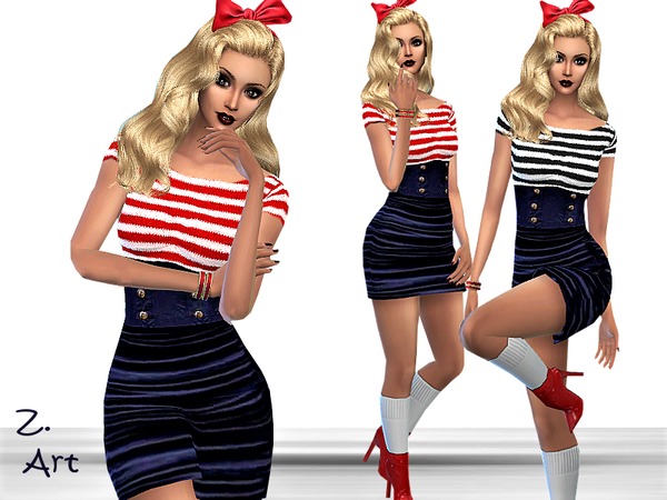  The Sims Resource: Pin Up 01 by Zuckerschnute2