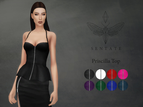  The Sims Resource: Priscilla Top by Sentate