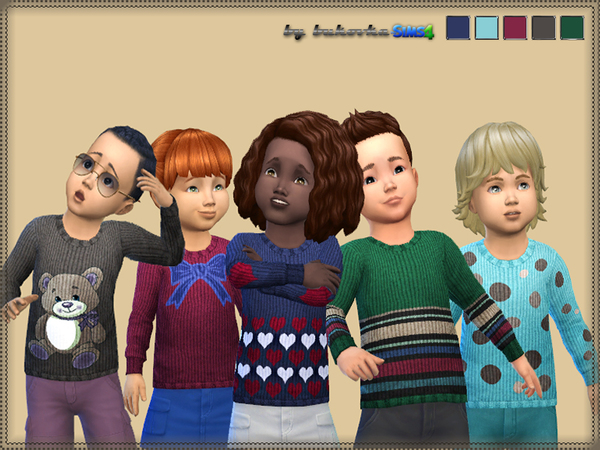  The Sims Resource: Sweater 1b toddler by Bukovka