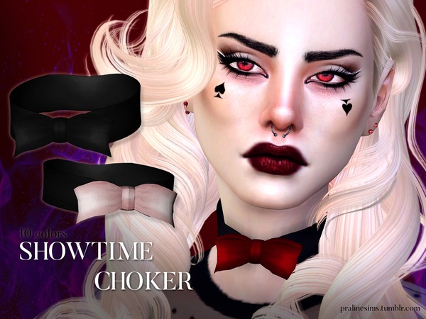  The Sims Resource: Showtime Choker by Pralinesims
