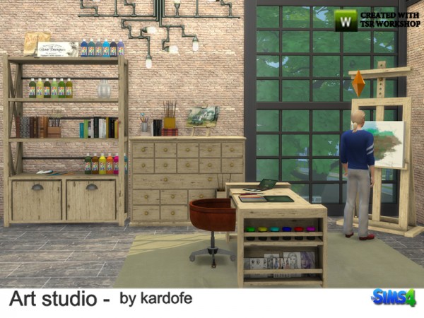  The Sims Resource: Art Studio by Kardofe