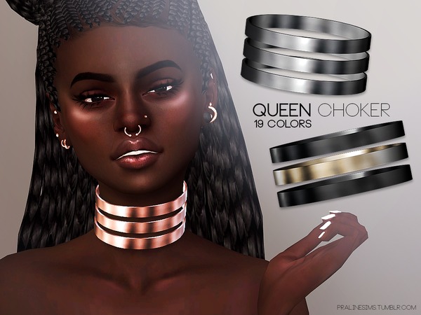  The Sims Resource: Queen Choker by Pralinesims