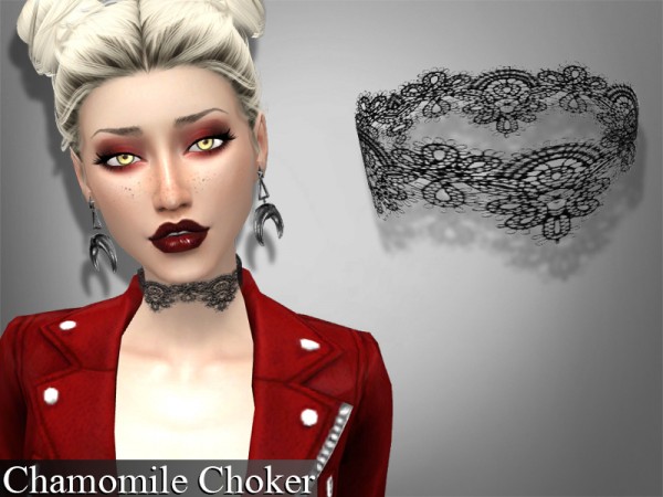  The Sims Resource: Set lace chokers by Genius666