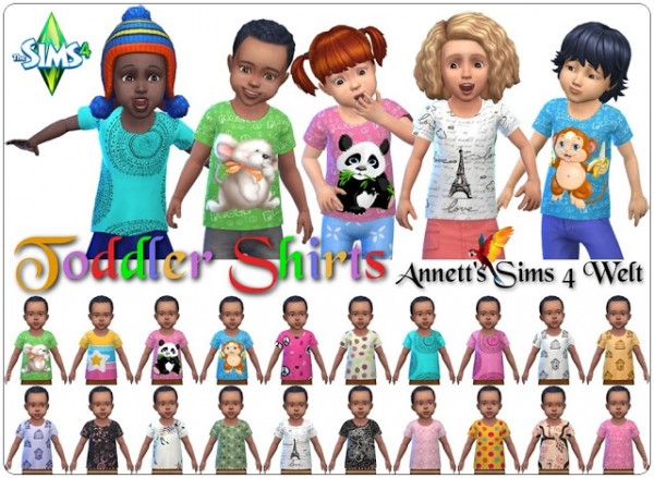 Annett`s Sims 4 Welt: Toddlers Shirts • Sims 4 Downloads