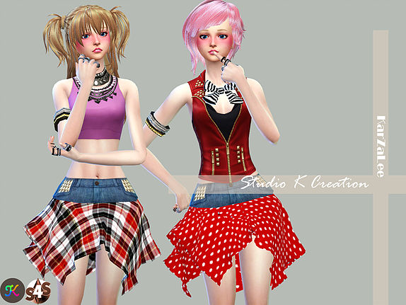  Studio K Creation: Secret Pink   Asymmetrical Skirts