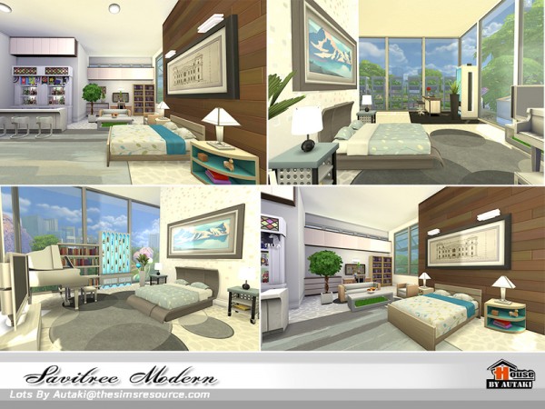 The Sims Resource: Savitree Modern house by Autaki