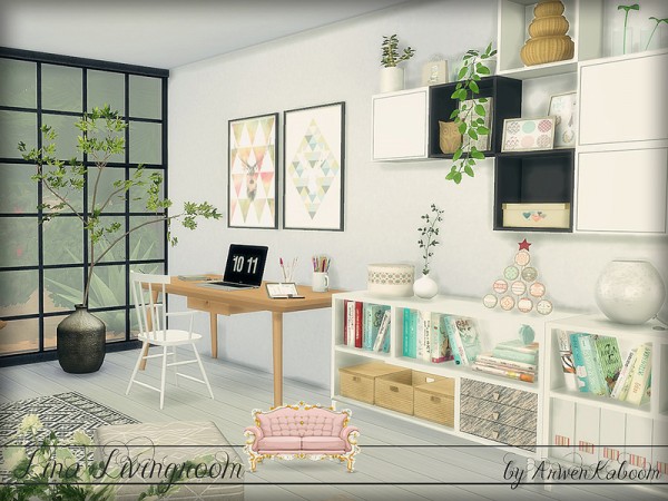  The Sims Resource: Lina Livingroom by ArwenKaboom