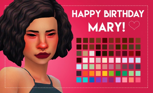 Simsworkshop: Queen Mary Lipstick by Weepingsimmer