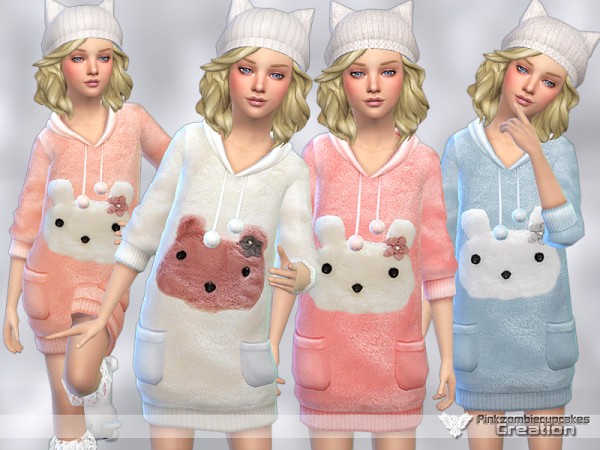  The Sims Resource: Cute Winter Sweaters for Girls by Pinkzombiecupcake