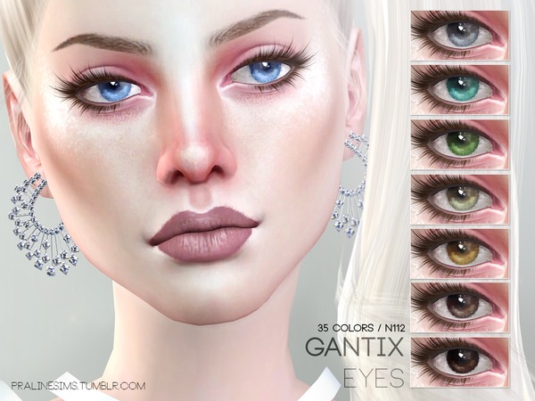  The Sims Resource: Gantix Eyes N112 by Pralinesims