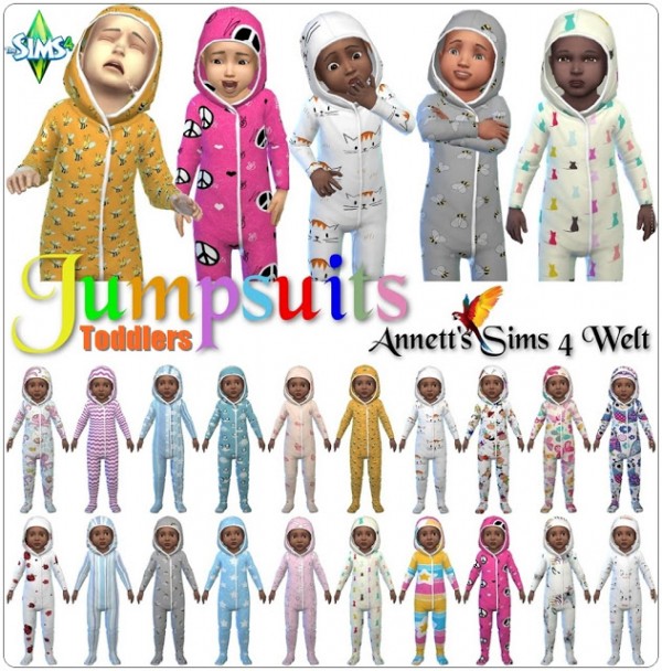  Annett`s Sims 4 Welt: Toddlers Jumpsuits