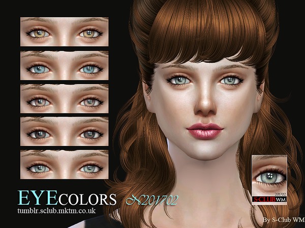  The Sims Resource: Eyecolors 201702 by S Club
