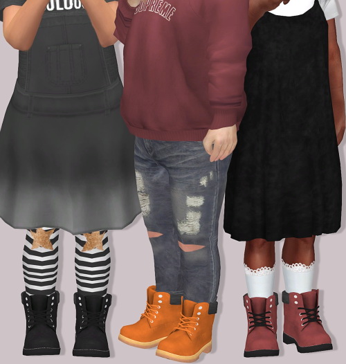 LumySims: Pixicat Timberland Boots for Toddlers