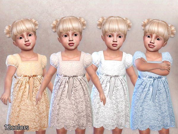  The Sims Resource: Sweetheart Dress for Toddlers by Pinkzombiecupcake