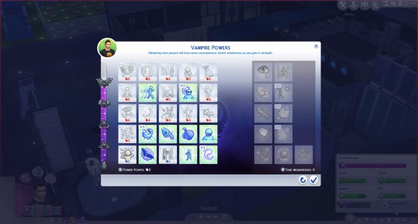  Mod The Sims: Vampires   Weakness Point gains removed by linkster123