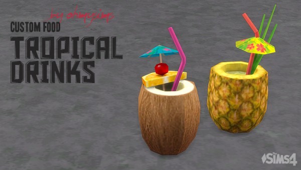  Mod The Sims: Tropical Drinks by ohmysims