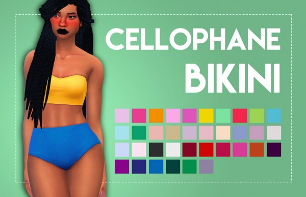  Simsworkshop: Cellophane Bikini by Weepingsimmer
