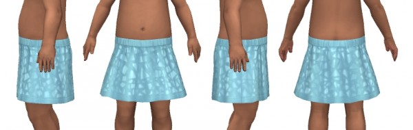  Mod The Sims: Shimmer Skirt for Toddlers by VentusMatt
