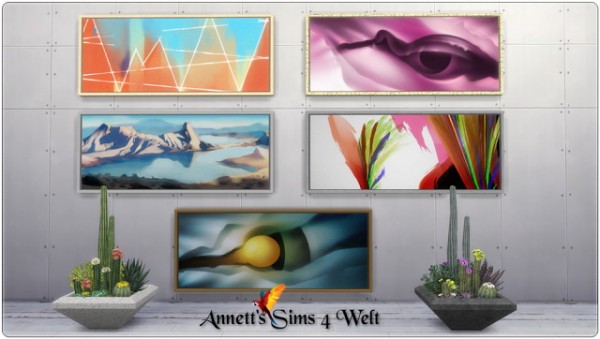  Annett`s Sims 4 Welt: Conversion Paintings and Plants Lucky Palms