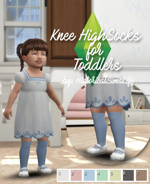  History Lovers Sims Blog: Knee High Socks for Toddlers