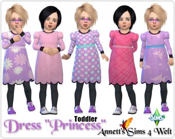  Annett`s Sims 4 Welt: Toddlers Dress Princess