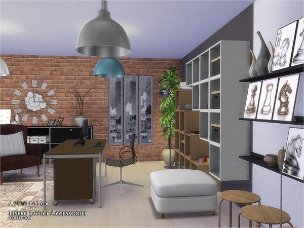  The Sims Resource: Lisebo Office Accessories by ArtVitalex
