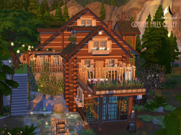  The Sims Resource: Granite Falls Chalet by AvenicciX