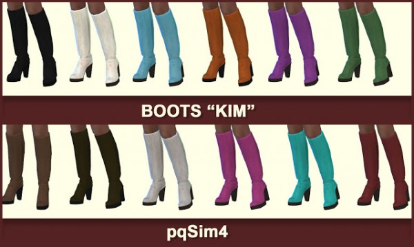  PQSims4: Kim dress and boots