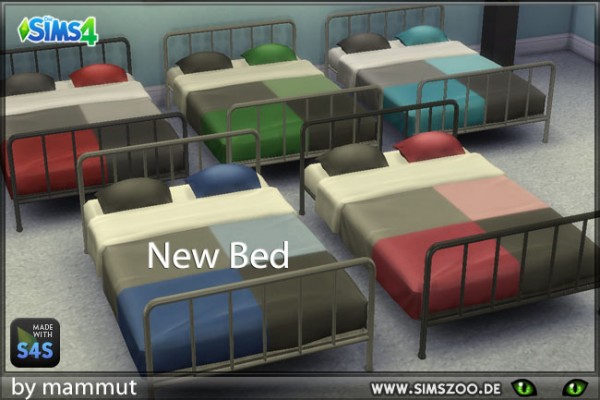  Blackys Sims 4 Zoo: Double bed Simple by mammut