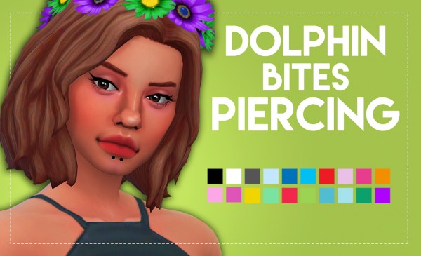  Simsworkshop: Dolphin Bites Piercing by Weepingsimmer