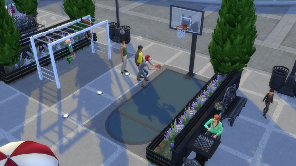  Mod The Sims: Park Relógio das Bandeiras (no cc) by JessCriss