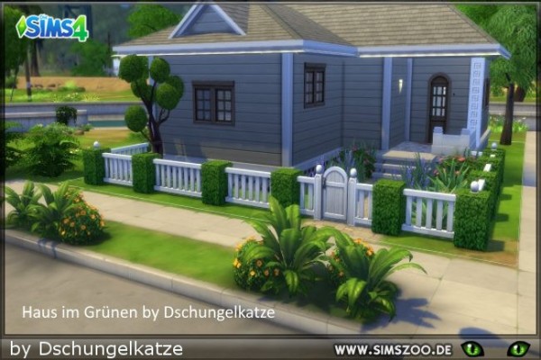  Blackys Sims 4 Zoo: House in green by Dschungelkatze