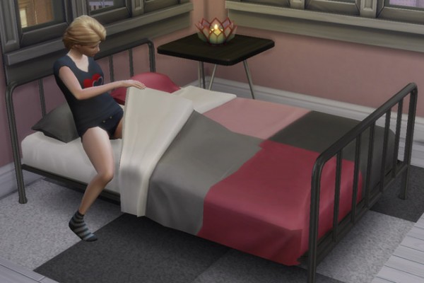  Blackys Sims 4 Zoo: Double bed Simple by mammut