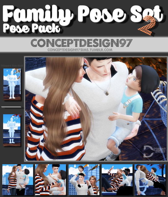  Simsworkshop: Family Pose Set 2