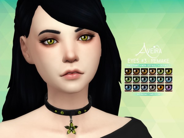  Aveira Sims 4: Eyes 3   Remake