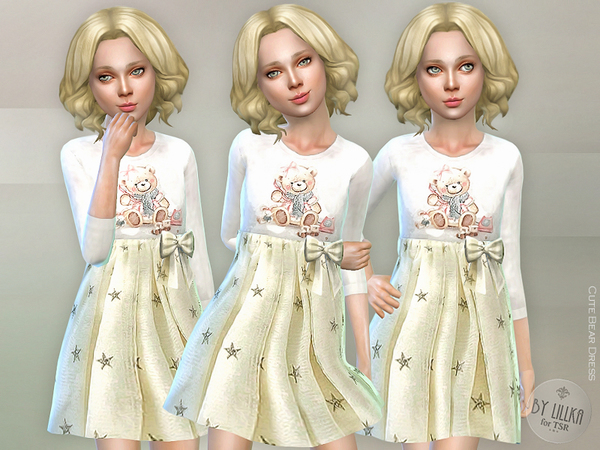 The Sims Resource: Cute Bear Dress by lillka