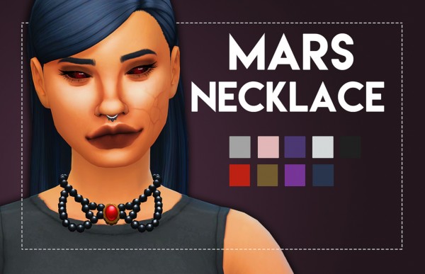  Simsworkshop: Mars Necklace by Weepingsimmer