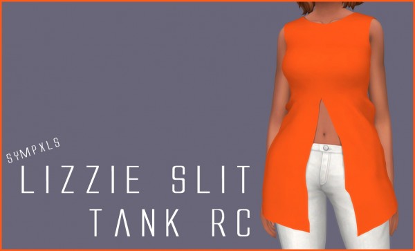  Simsworkshop: Sympxls Lizzie Slit Tank