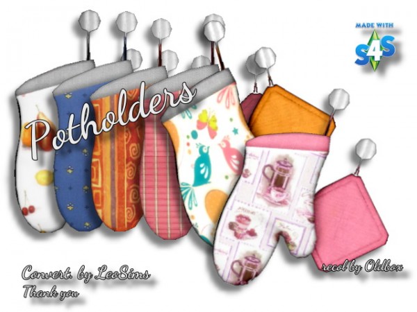  All4Sims: Potholders by Oldbox