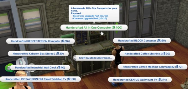  Simsworkshop: Electronics Build Table by Leniad