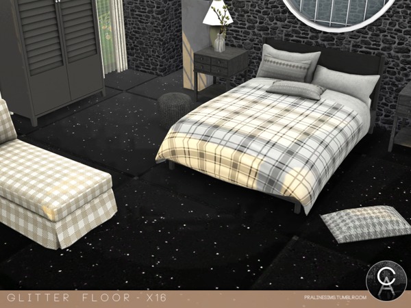  The Sims Resource: Glitter Floor by Pralinesims