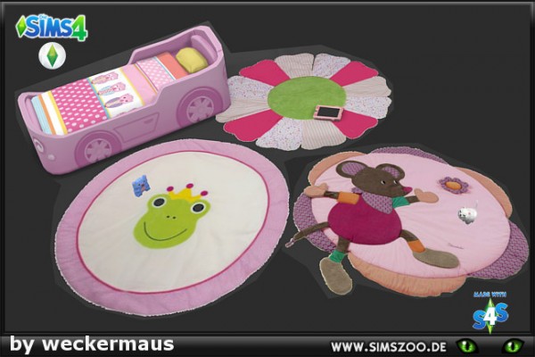  Blackys Sims 4 Zoo: Childrens crawling blanket round by weckermaus