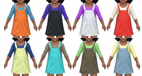  Mod The Sims: Overall Dress for Toddlers by VentusMatt