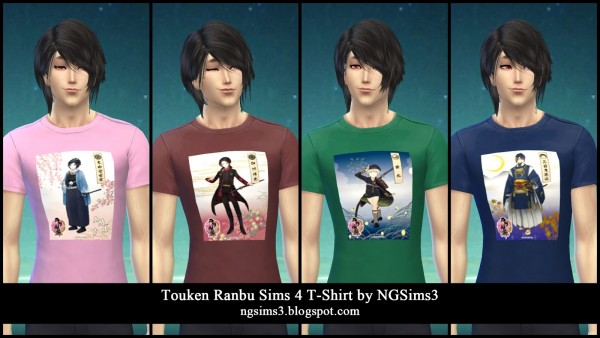  NG Sims 3: Touken Ranbu T Shirts