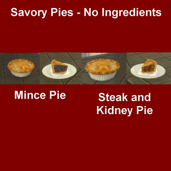  Simsworkshop: Savory Pies   No Ingredients by Leniad